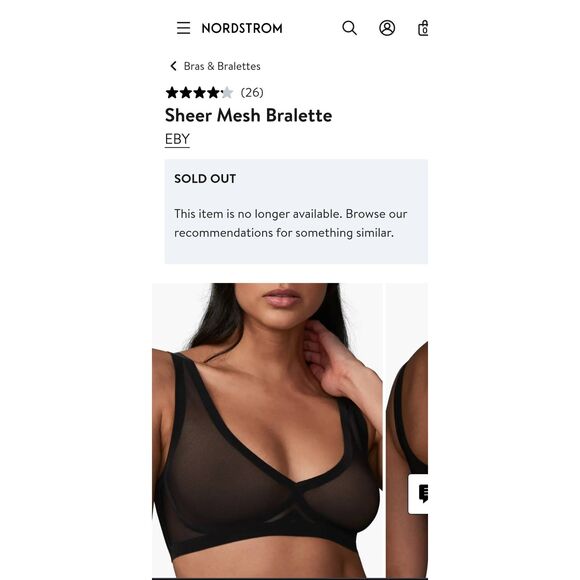 EBY Mesh Bralette - Picture 1 of 7